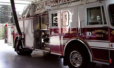 Fire and emergency vehicle exhaust system