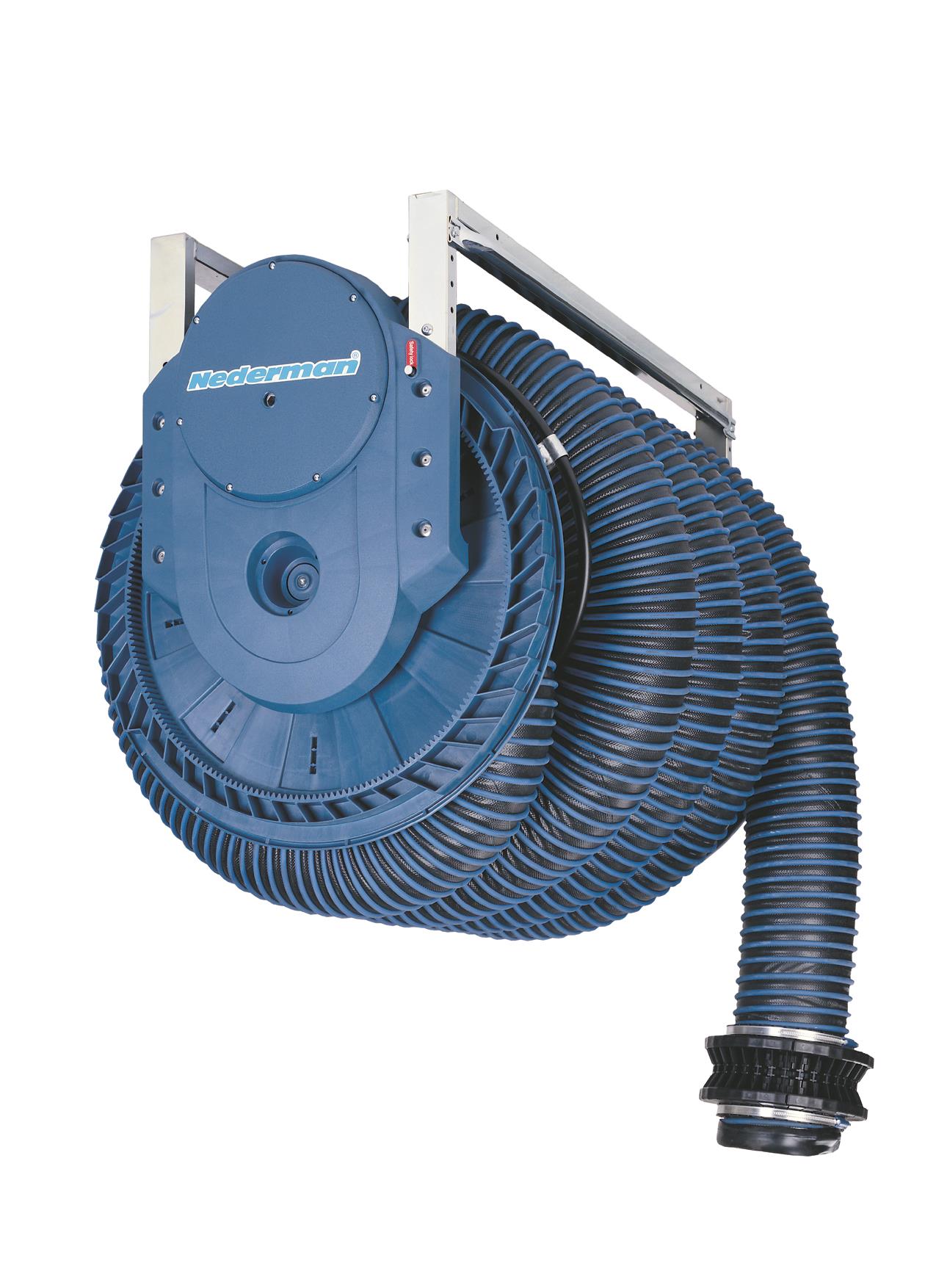 Exhaust Hose Reel 865 - Spring Recoiled