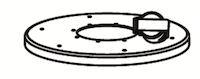 Lid S50 with inlet d51 flap valve for plastic fasteners