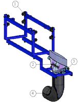 Extraction trolley Reel on rail