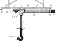 Magna System Nozzle Standard, Ø160,  Low Level