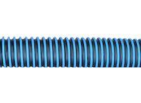 Manguera NR-CP; Goma; negra con hélice azul; 150°C / 300°F; Resistente aplastamiento. Ø 100mm (4"), longitud 2,5 m.