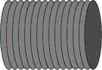 PVC slange. Ø100mm. L=5m