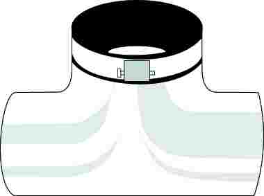 Split inlet Ø125 int. / 2xØ125 mm ext.