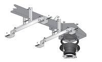 Soporte de brazo para raíl de extracción de gases de escape