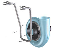 Direct mount Stand for fan on 865 Hose Reel
