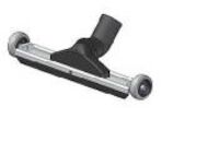 Floor nozzle, width 400 mm with large rubber wheels,  Ø51