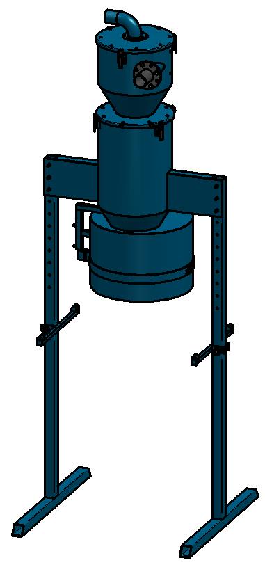 Silo de pré-separação para coleta de pó