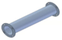 Flange pipe d100, 0,5m