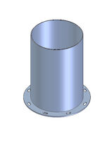 Flanged trans.pipe0,2m DN150 B-Flap