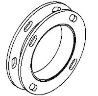 Adapter flange/flange DN150 B-Flap