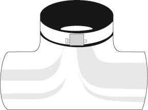 Split inlet Ø160 int. / 2xØ100 mm ext.