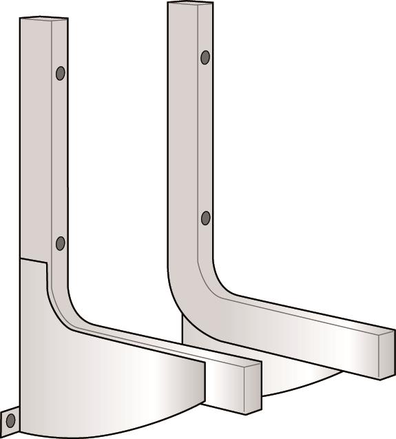 Suporte de parede braços NEX MD/HD/D/DX/S com 4-5m