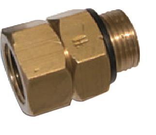 Swivl.coupl.1/2(m)-1/2(f) brass