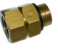 Swivl. coupl.1/2(m)-3/8(f) brass