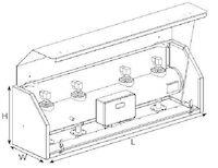 Isolation box for FM pressure tank, 2 modules