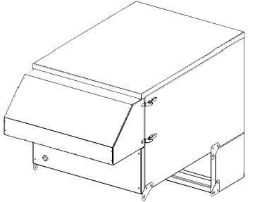 DUAL silencer for FM6800 series fan with air grille and rain cover