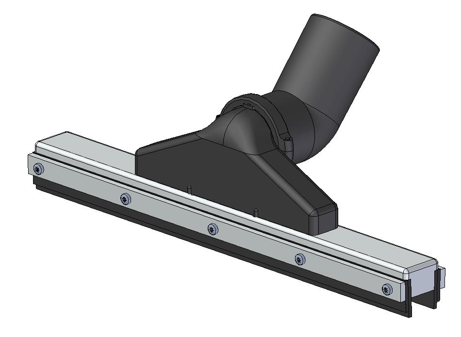 Gulvmunnstykke bredde 400 mm uten hjul for våtsuging